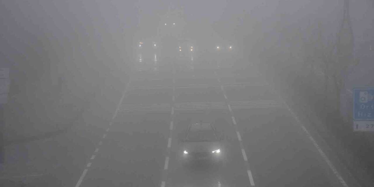 Yozgat sis altında kayboldu, görüş mesafesi 10 metreye kadar düştü