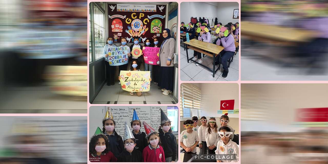 Çocuklar zorbalığa karşı barış için birleşti