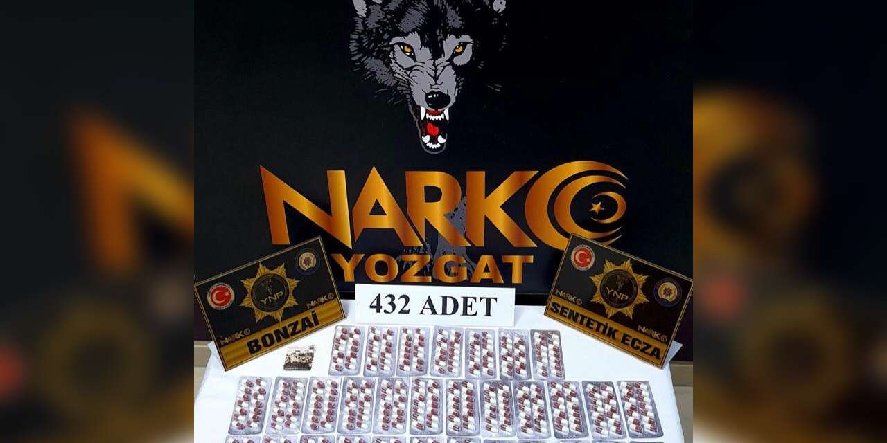 Yozgat’ta 432 adet sentetik ele geçirildi
