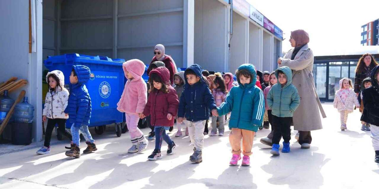 Gölbaşı’nda miniklere geri dönüşüm ve sıfır atık anlatıldı