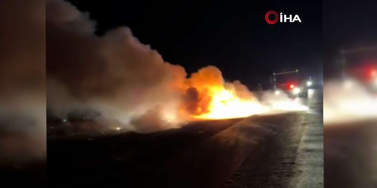 Kırıkkale yolunda korkutan yangın: Ölüme ramak kala!