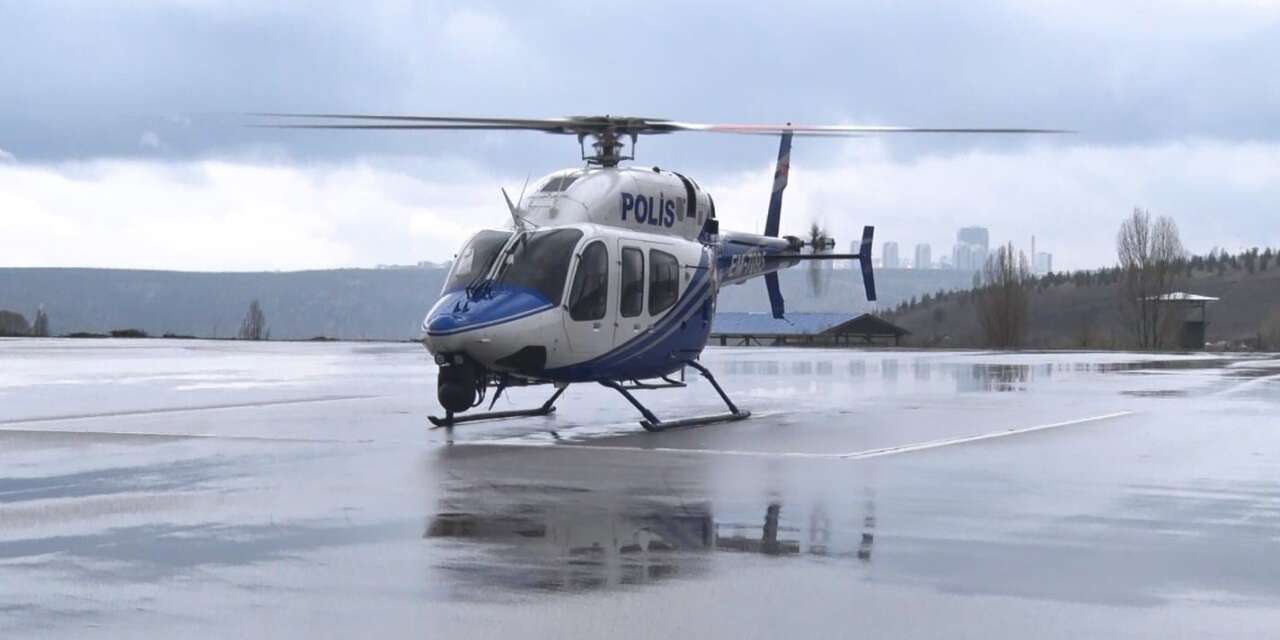 Trafik yoğunluğuna havadan takip