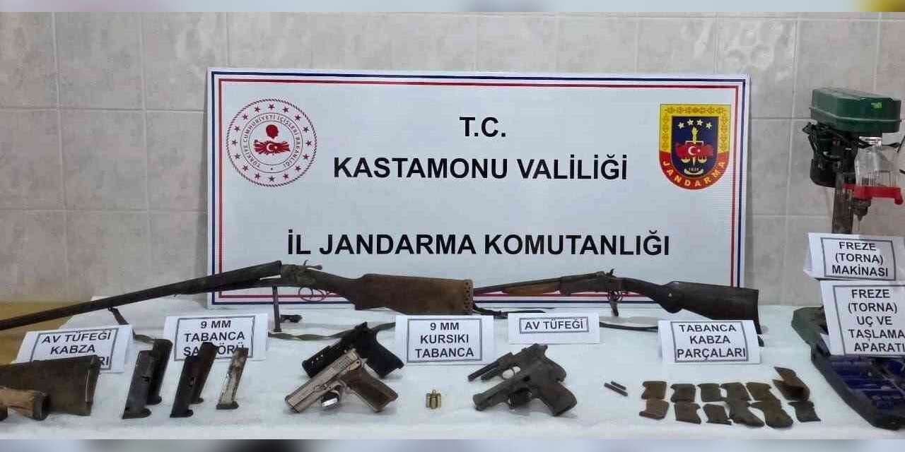 Kastamonu’da kaçak silah operasyonu