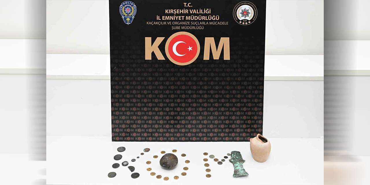Kırşehir’de tarihi eser operasyonu: 38 parça eser ele geçirildi