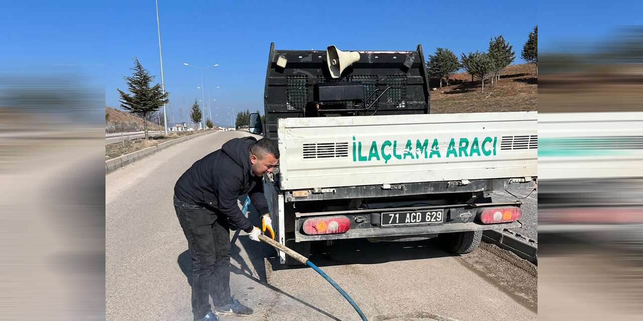 Yahşihan Belediyesi’nden yaz öncesi larva mücadelesi