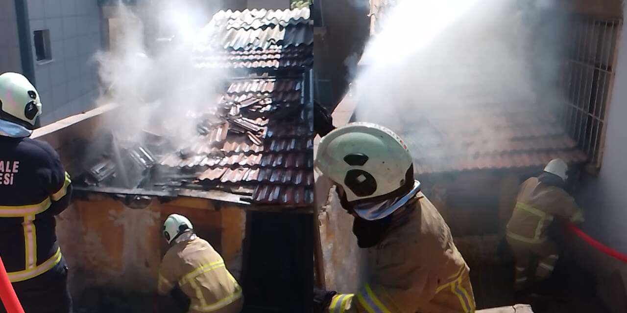 Çalılıöz Mahallesi’nde korkutan yangın!