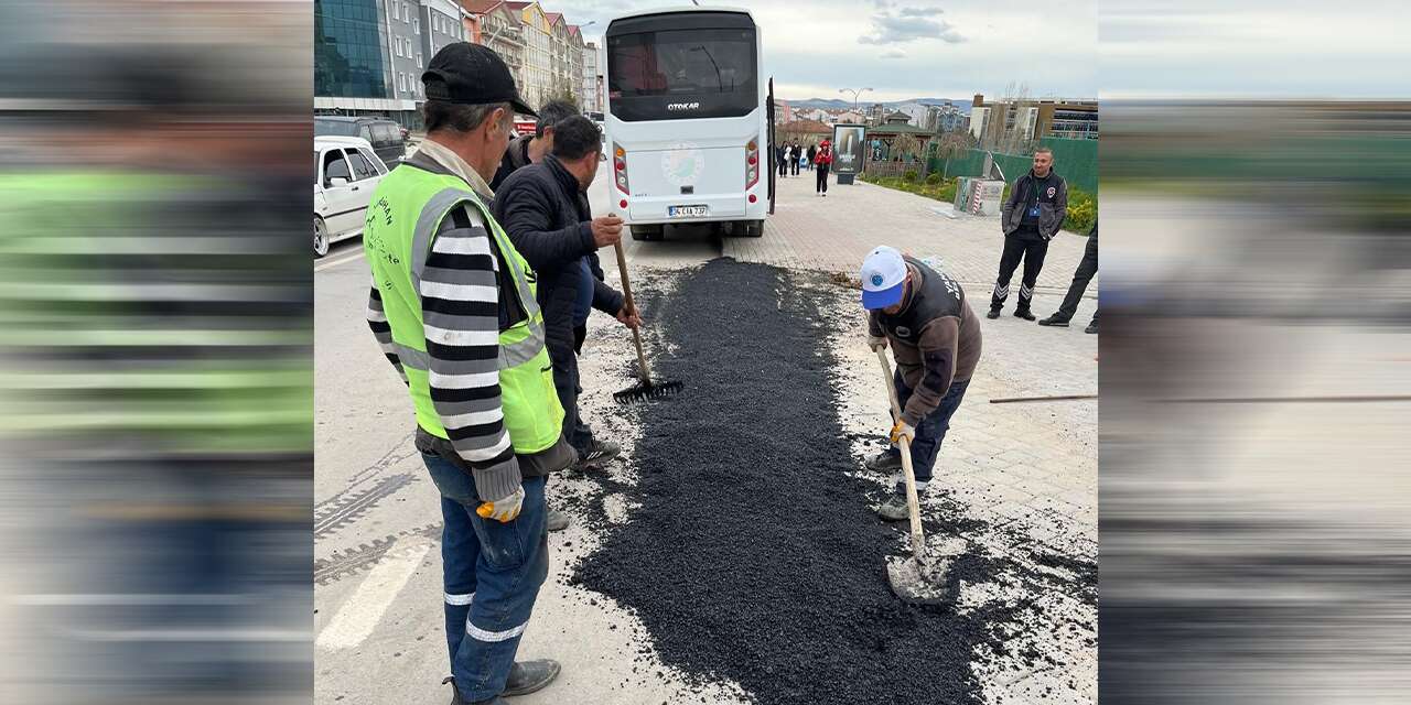 Yahşihan’da yol çalışması yerinde incelendi