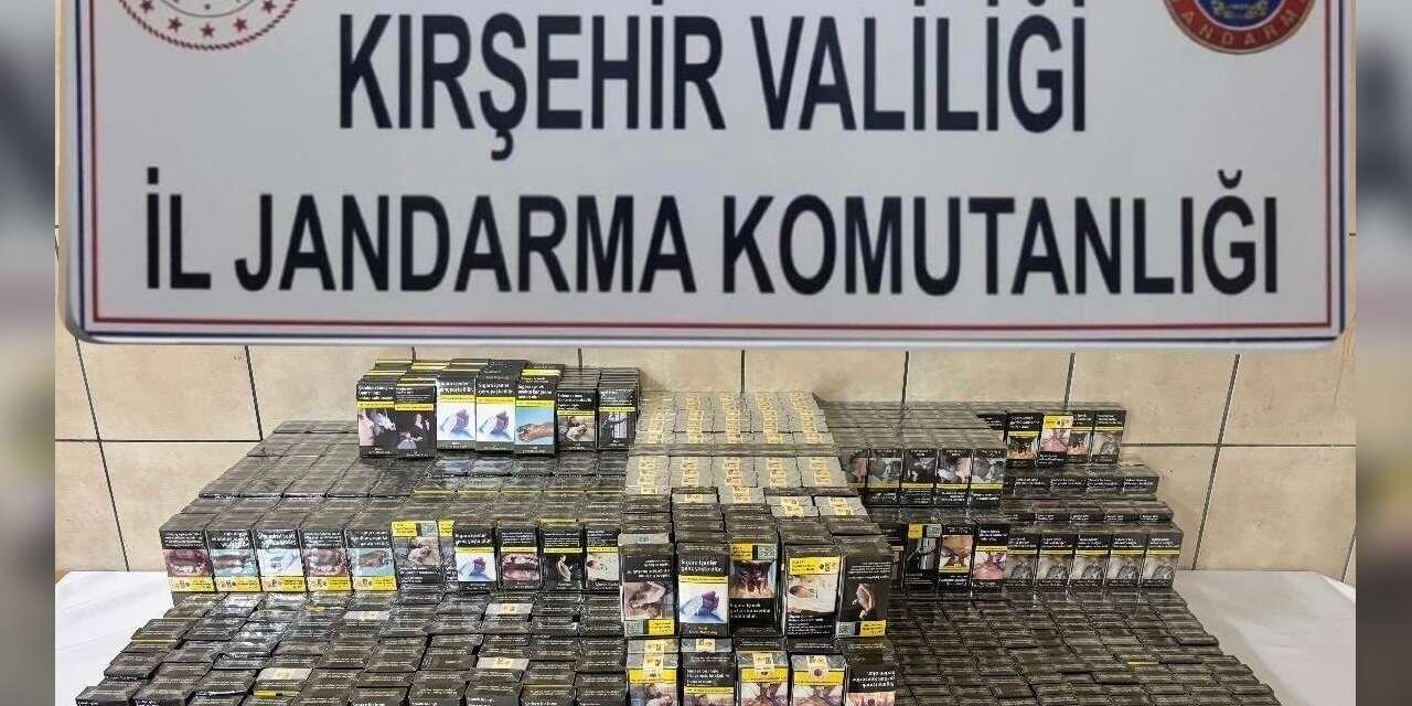 Çiçekdağı’nda kaçak sigara operasyonu