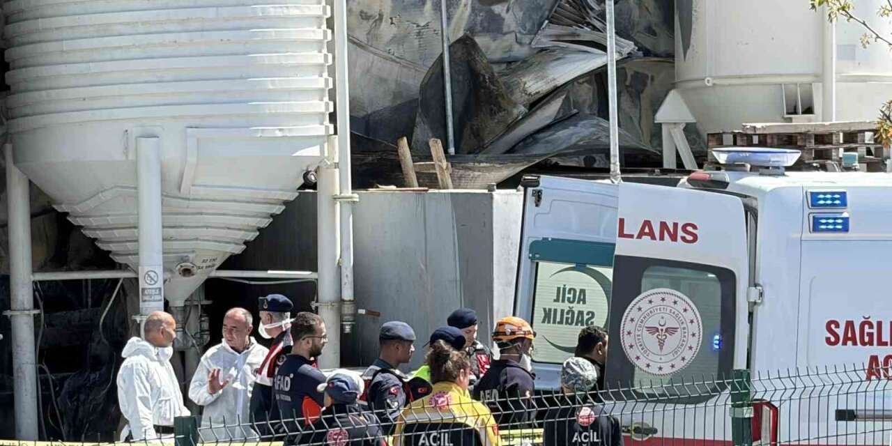 Boya fabrikasında çıkan yangında 1 işçi hayatını kaybetti