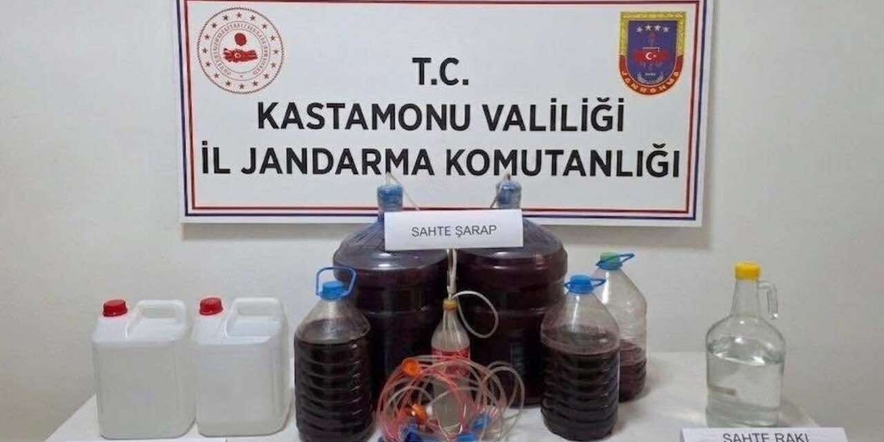 Kastamonu’da sahte içki operasyonu: 1 gözaltı