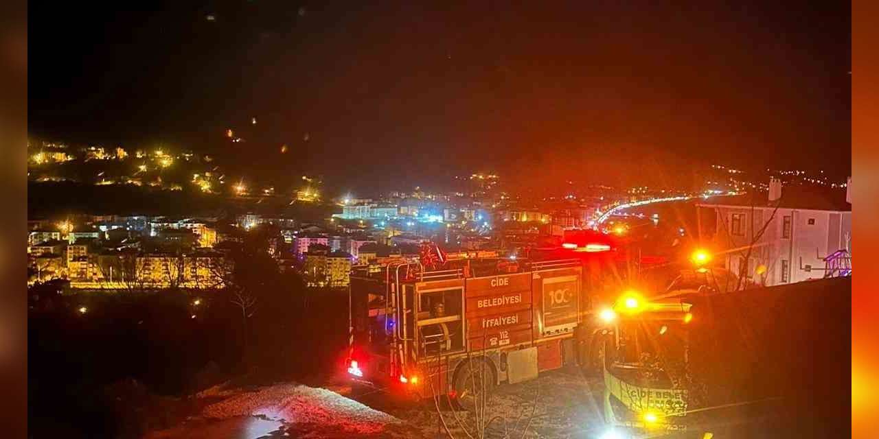 Patlayan kömür kazanı ve tüp villayı küle çeviriyordu