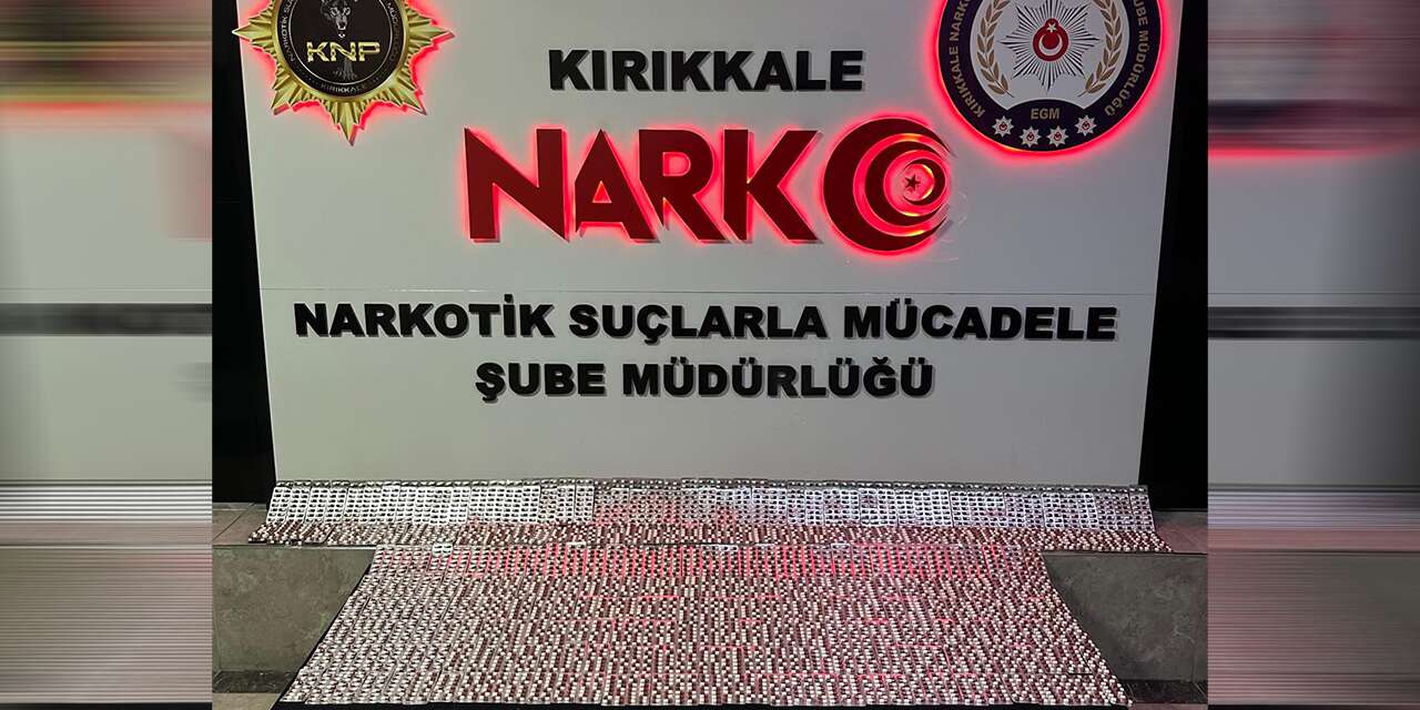 Kırıkkale’de Narkotik Operasyonu: Binlerce zehir ele geçirildi