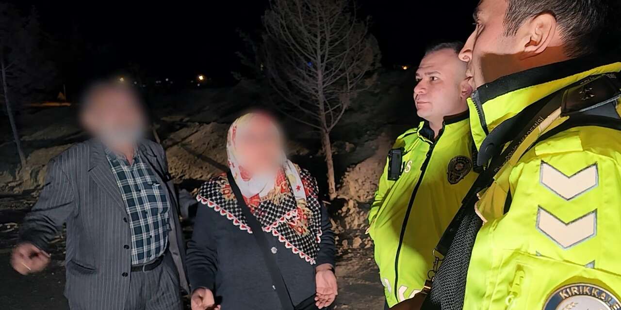 Kırıkkale’de ilginç kaza: Sürücü kaçtı, yaşlı çift polise dil döktü