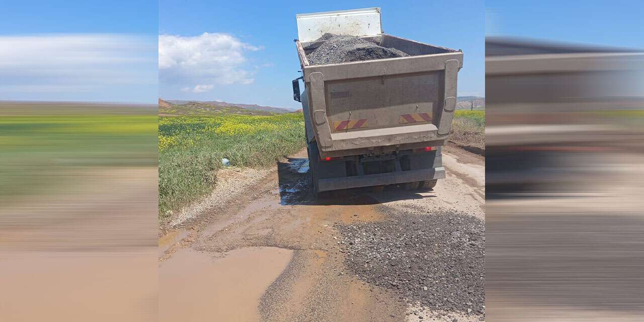 Delice–Çerikli yolunda onarım çalışmaları başladı