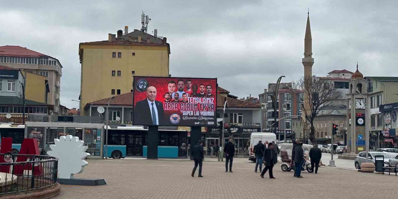 Alaca’da Çorum FK maçı heyecanı dev ekranda yaşanacak
