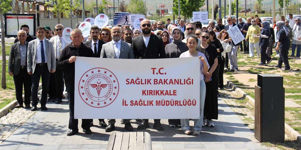 Sağlık için hareket ettiler, hep birlikte yürüdüler