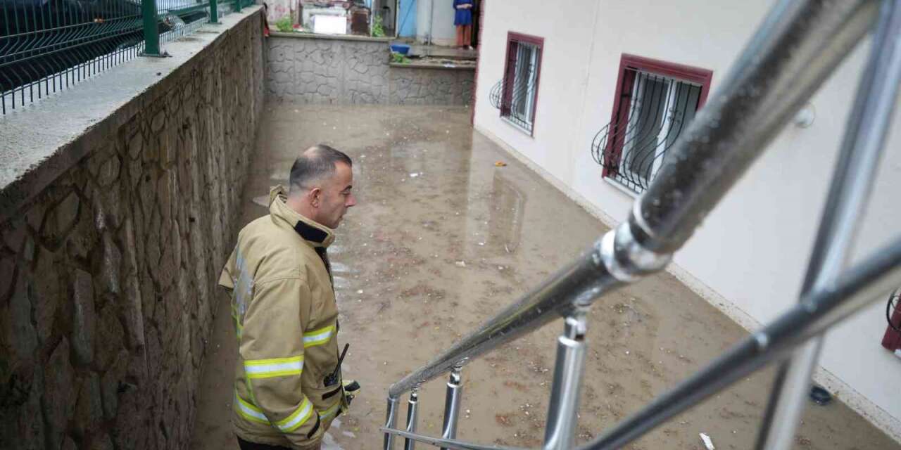 Kırıkkale’de sağanak hayatı olumsuz etkiledi