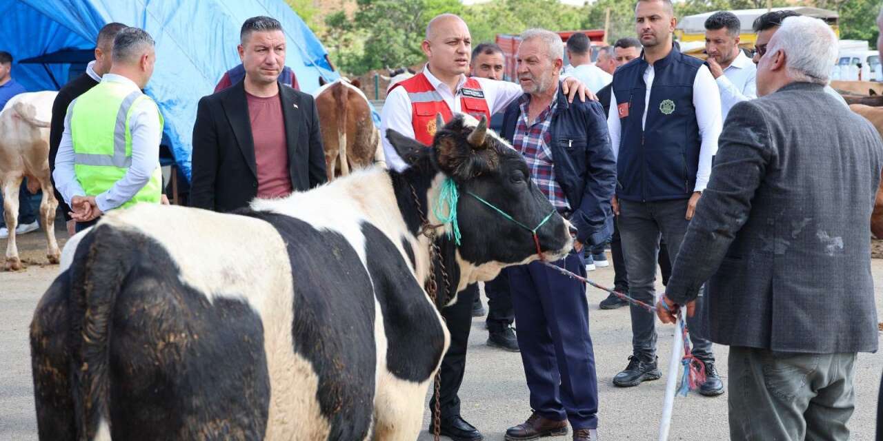 Ahmet Önal, Kurban Pazarında besicileri ziyaret etti