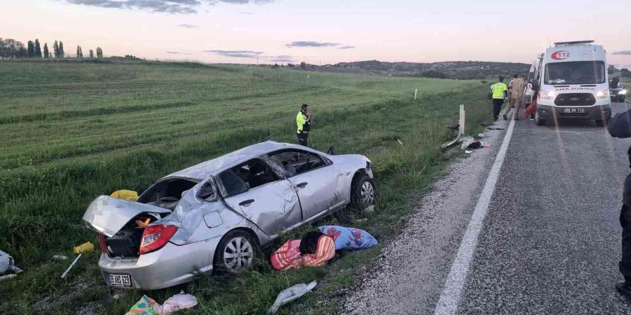 Otomobil takla attı: 1 ölü, 3 yaralı