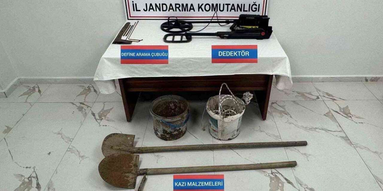 Kaçak kazı yapan 7 kişi yakalandı
