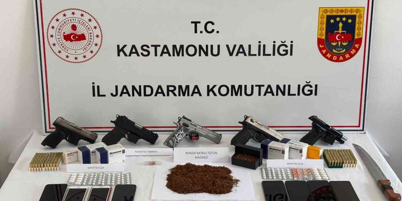 Kastamonu’da uyuşturucu operasyonu: 9 gözaltı