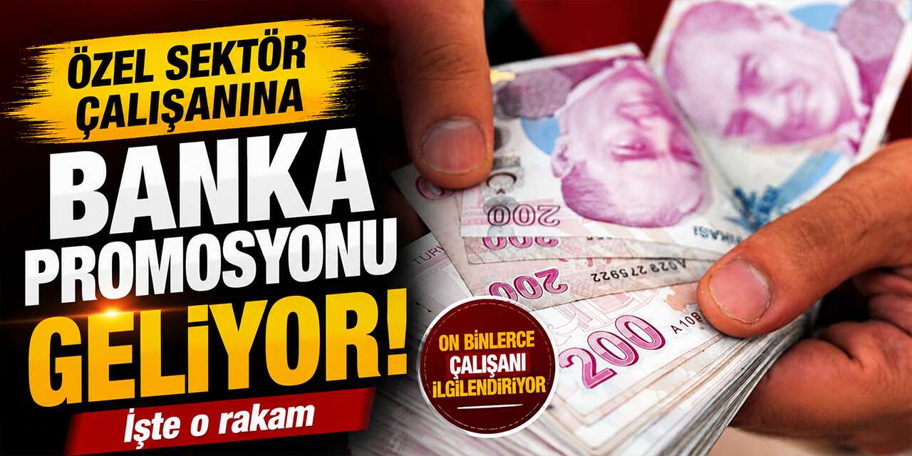 Özel sektör çalışanına banka promosyonu geliyor: İşte o rakam
