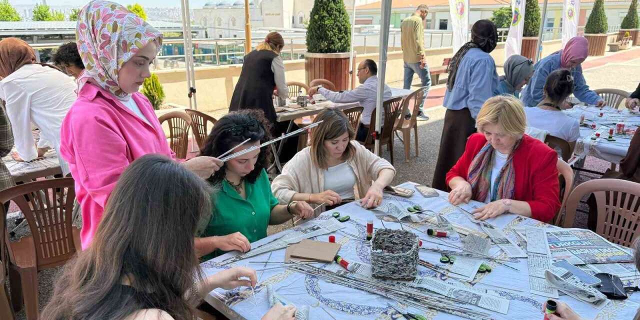 Atık kağıtlar ile sanatsal farkındalık çalışması