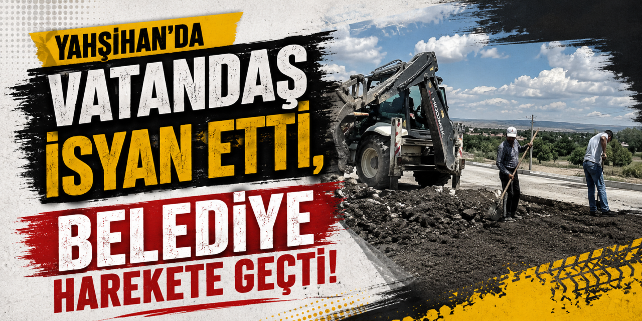 Yahşihan’da vatandaş isyan etti, belediye harekete geçti!