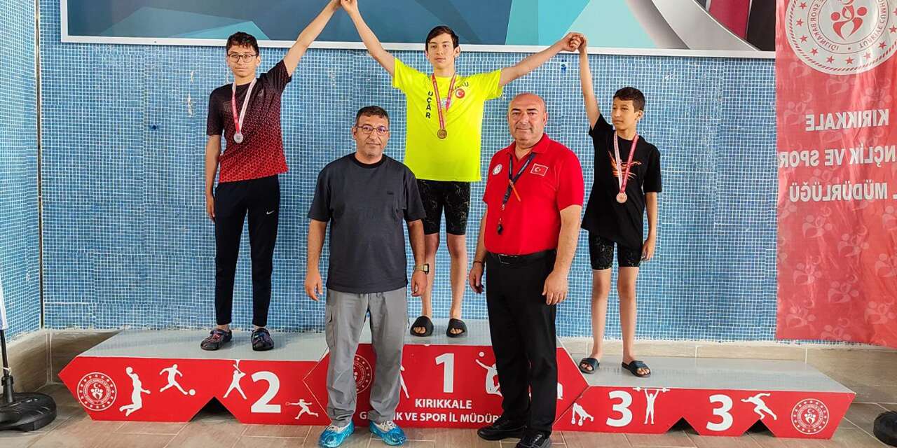 Kırıkkale’de nefes kesen mücadele! 71 Sporcu Madalya İçin Kulaç Attı