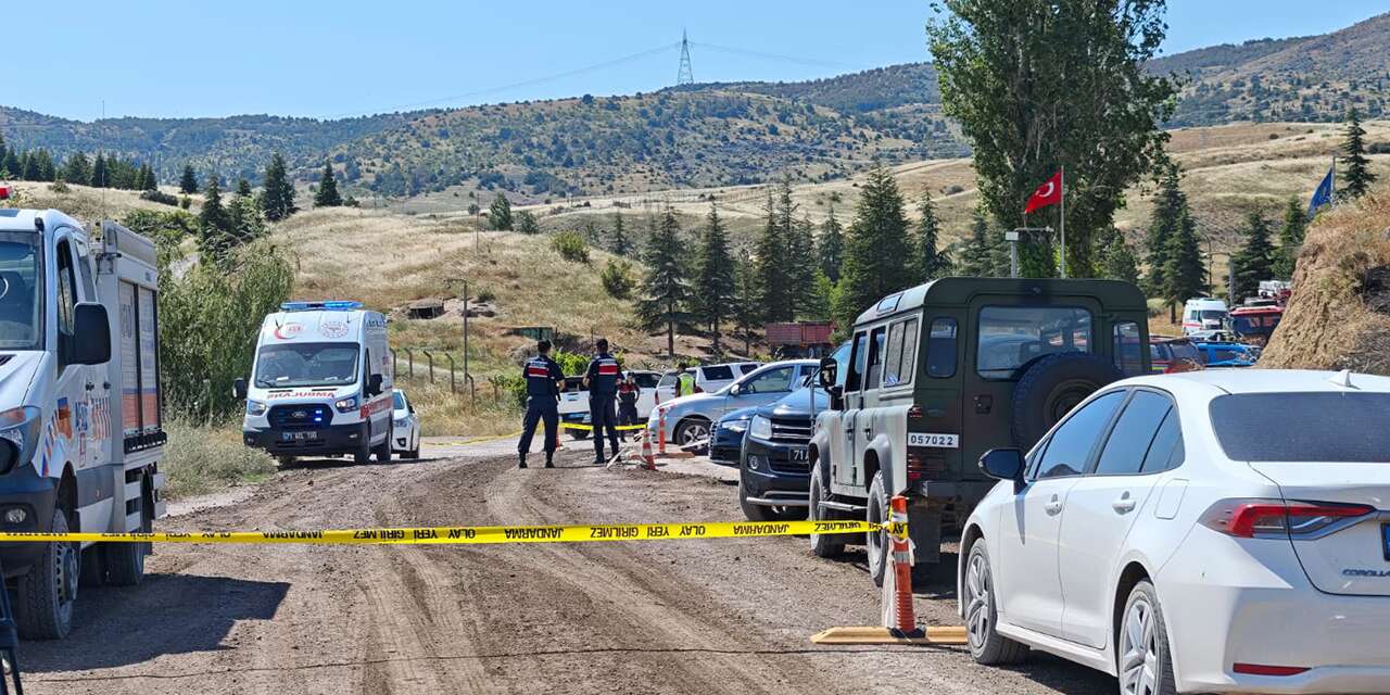 Yahşihan'da patlama yerinden ilk görüntüler