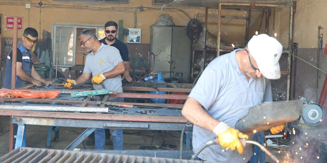 Kırıkkale Belediyesi kendi bakım onarımını gerçekleştiriyor