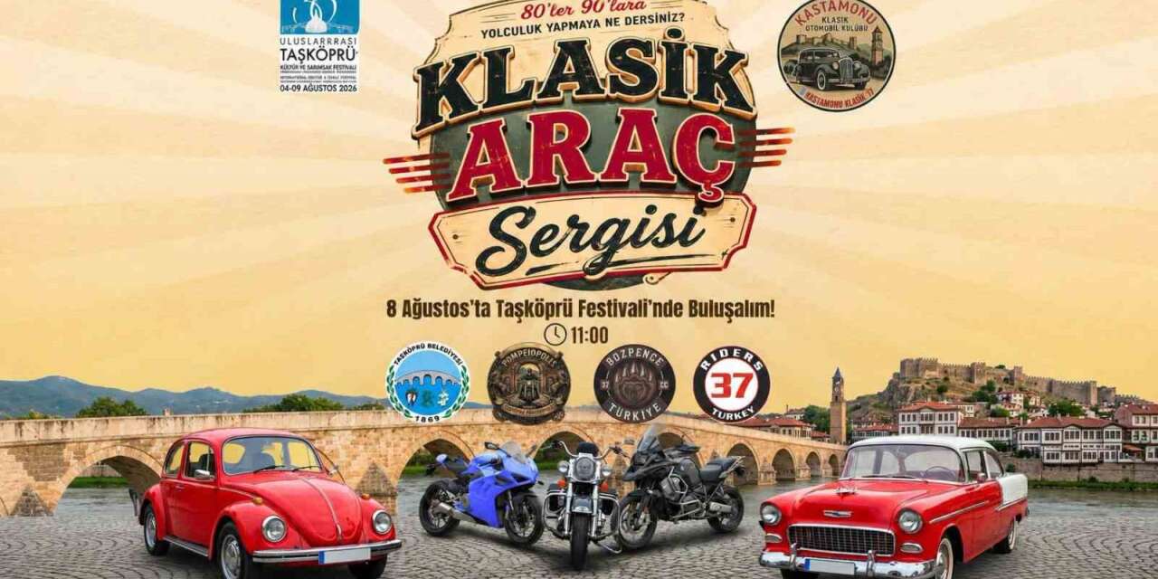 Taşköprü Uluslararası Kültür ve Sarımsak Festivali’nde klasik araç sergisi düzenlenecek