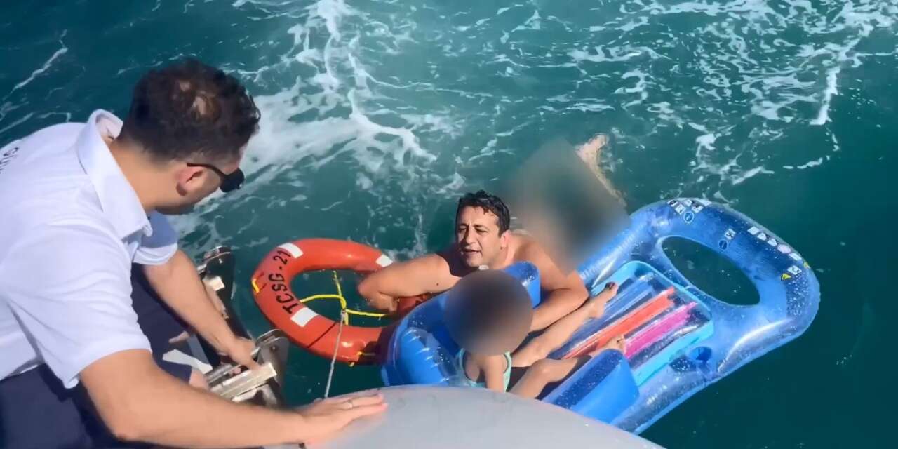 Aydın’da deniz yatağıyla sürüklenen çocuk sahil güvenlik tarafından kurtarıldı