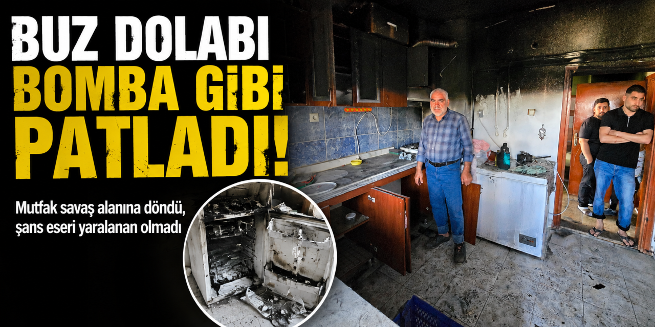 Buzdolabı bomba gibi patladı: Ev kullanılamaz hale geldi