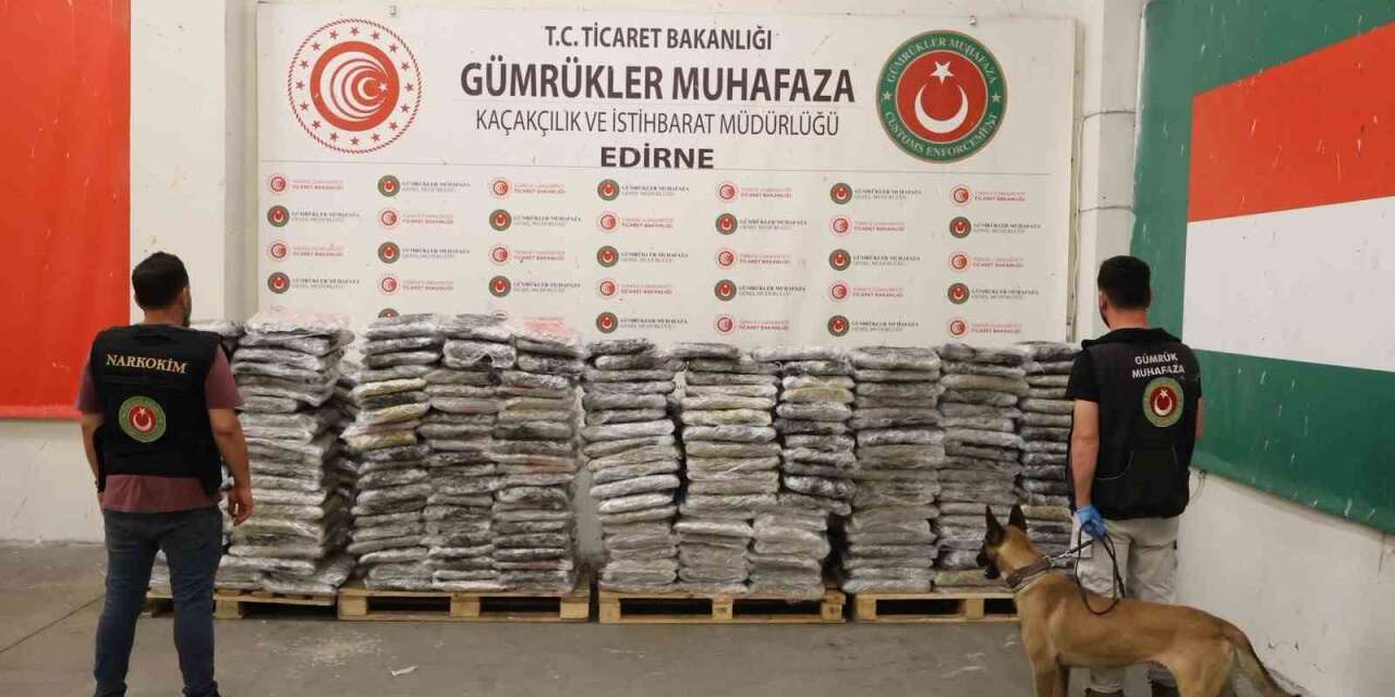 Kapıkule’de 1 milyar 37 milyon lira değerinde uyuşturucu madde ele geçirildi