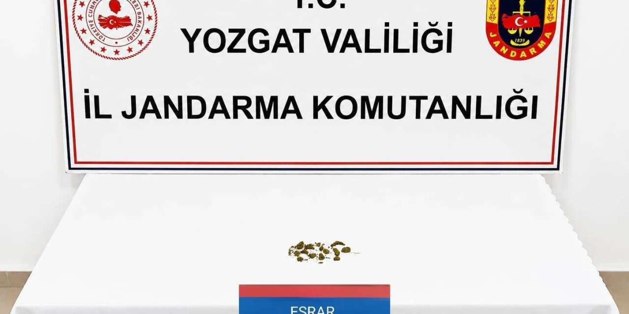 Yozgat’ta uyuşturucu operasyonunda 1 gözaltı