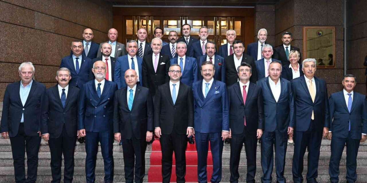 TOBB Başkanı Hisarcıklıoğlu, TCMB Başkanı Karahan ile görüştü