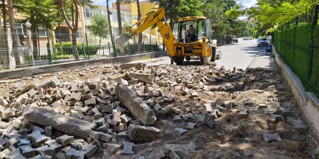 Sungurlu’da Çorum FK Sokağı’nda çalışmalar başladı