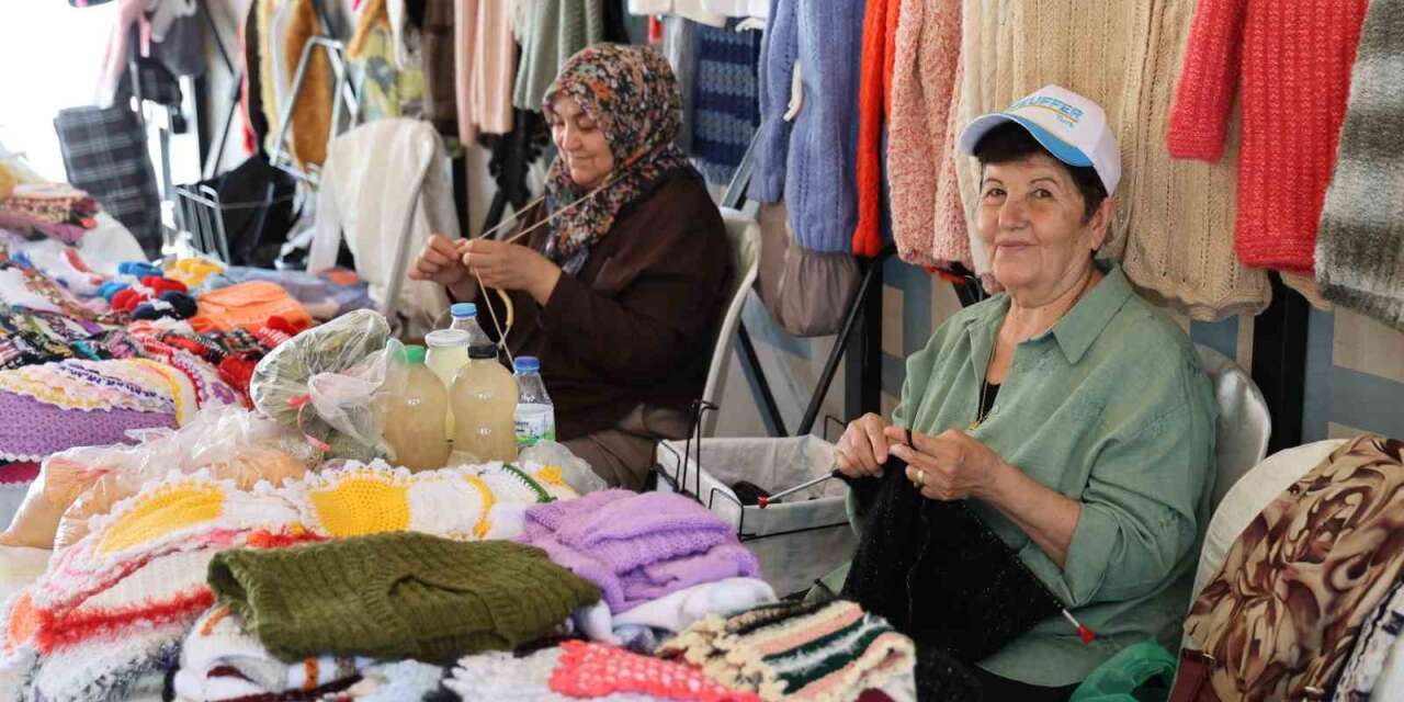 Kırşehirli kadınlar el emeği ürünlerini kazanca dönüştürüyor