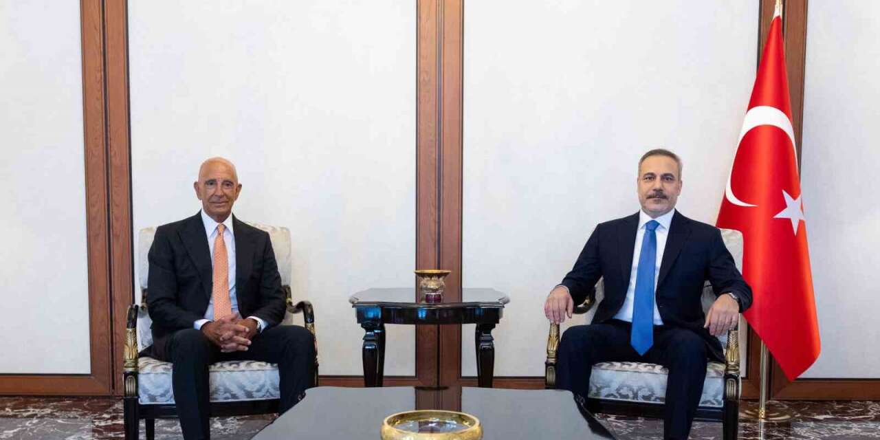 Bakan Fidan, ABD’nin Ankara Büyükelçisi Tom Barrack’ı kabul etti