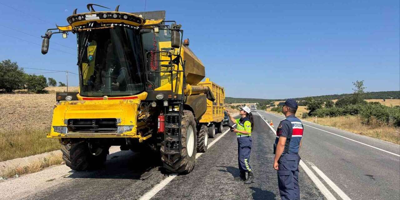 Yozgat’ta hasat sezonuyla birlikte trafikte yoğunluk arttı