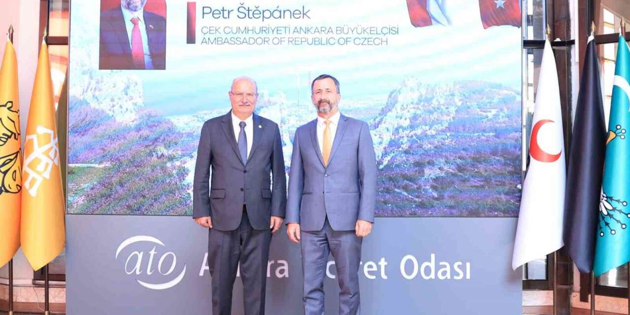 Çekya Büyükelçisi Stepanek, ATO Başkanı Baran’ı ziyaret etti