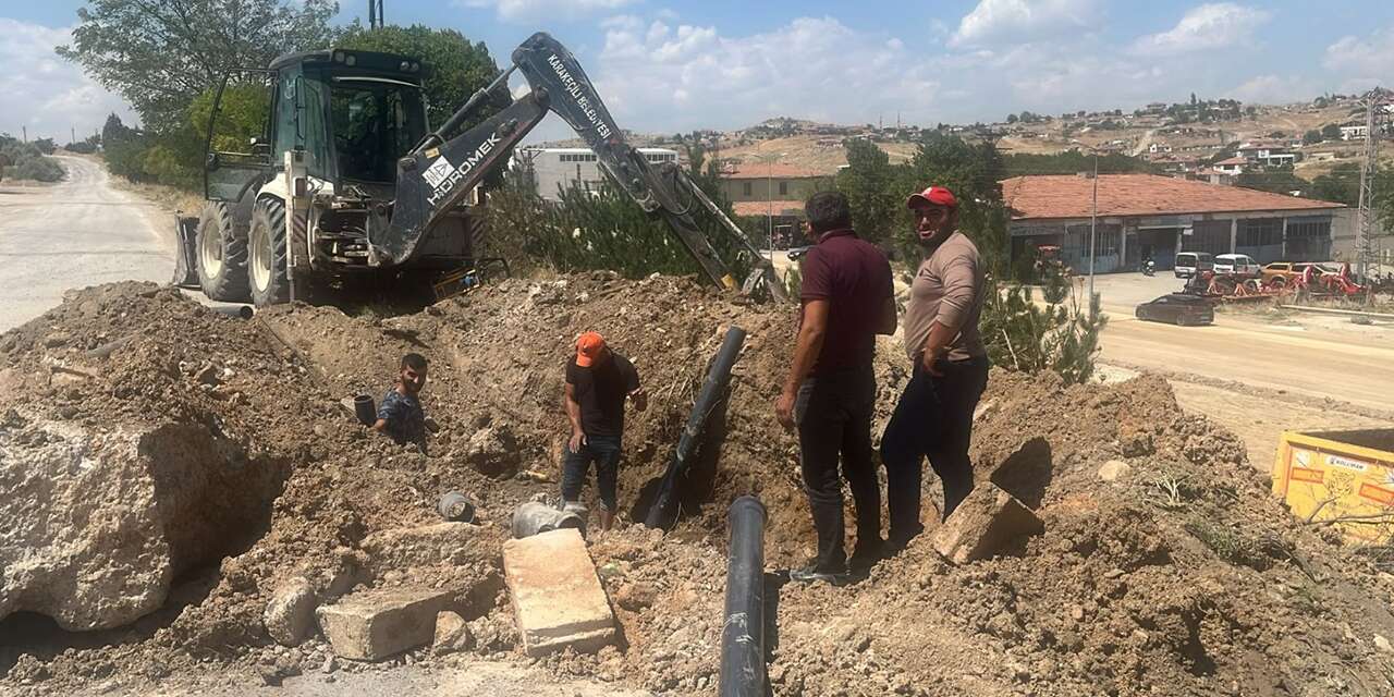 Karakeçili’de su hattı alarmı! Ekipler harekete geçti