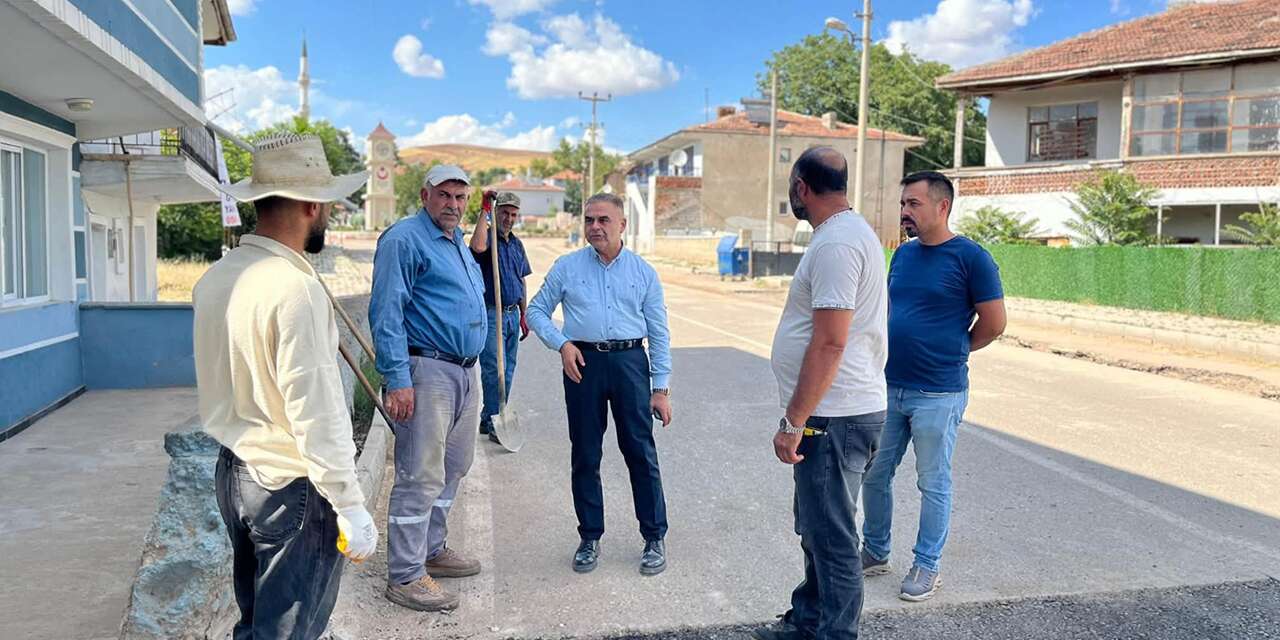 Sulakyurt’ta doğalgaz çalışmaları sonrası asfalt yama çalışması başladı