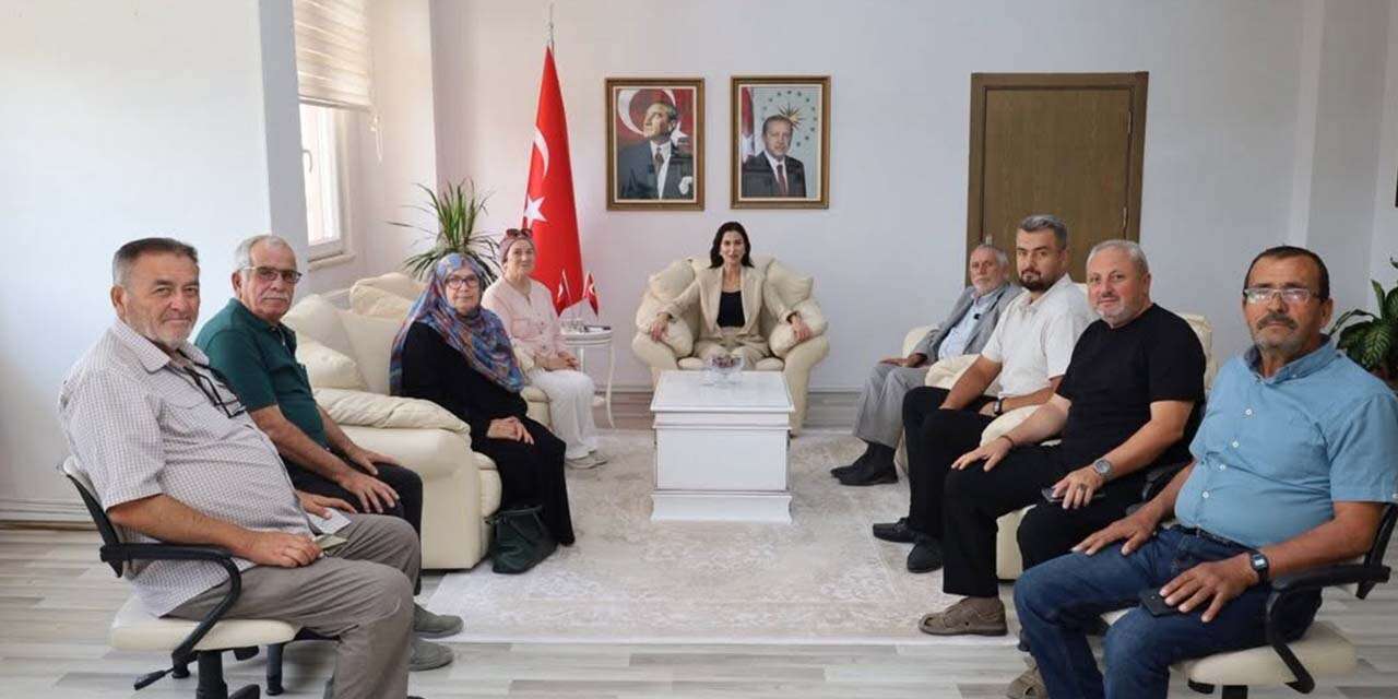 Bahşılı Kaymakamı Elif Yazıcıoğlu Kazanasmaz, İl Genel Meclis Üyesi Ahmet Şenses’i Kabul Etti