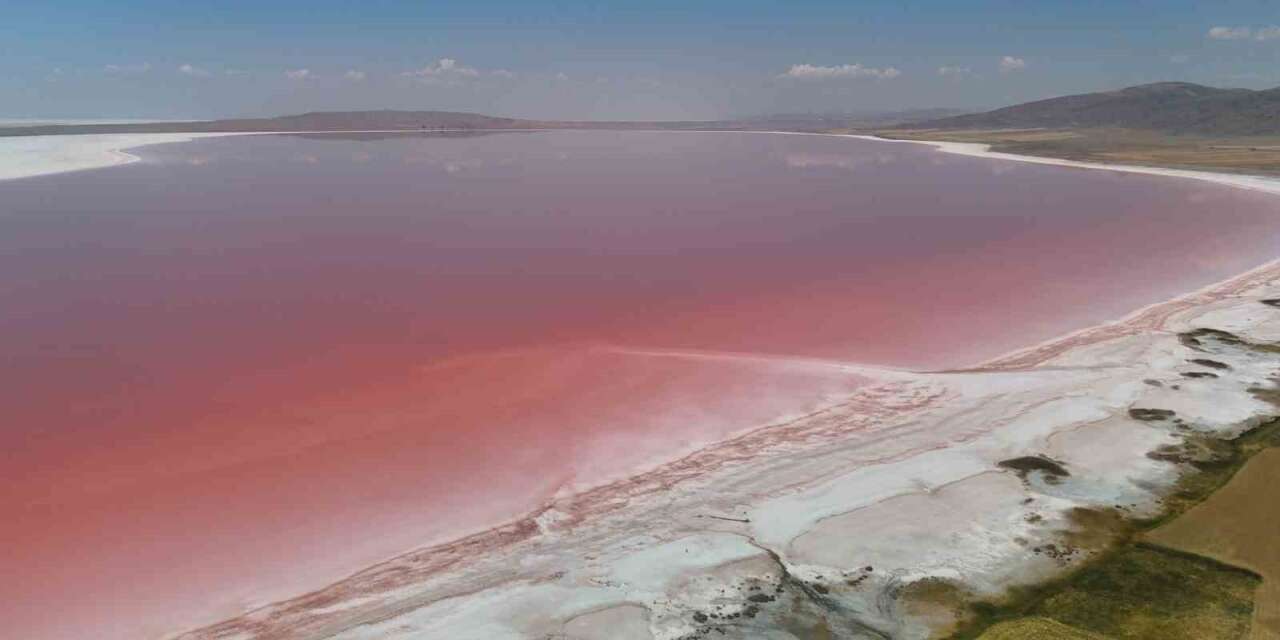 Tuz Gölü pembe bir masala dönüştü