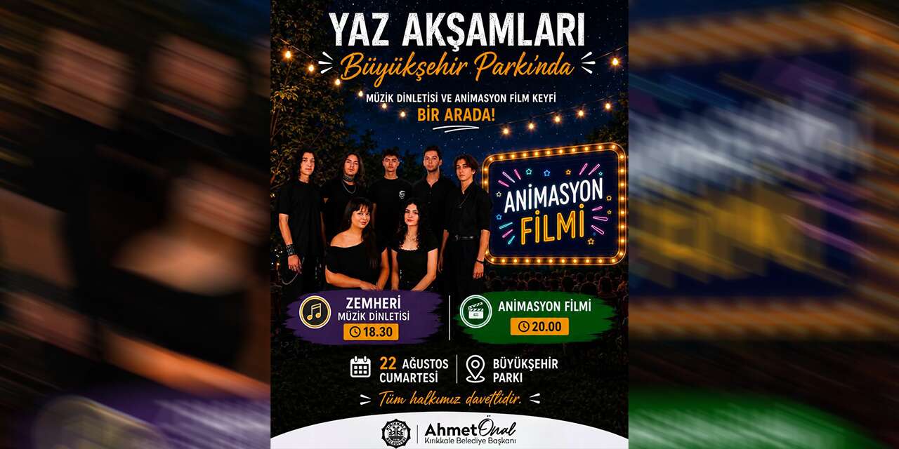Kırıkkale’de yaz akşamı müzik ve sinemayla renklenecek