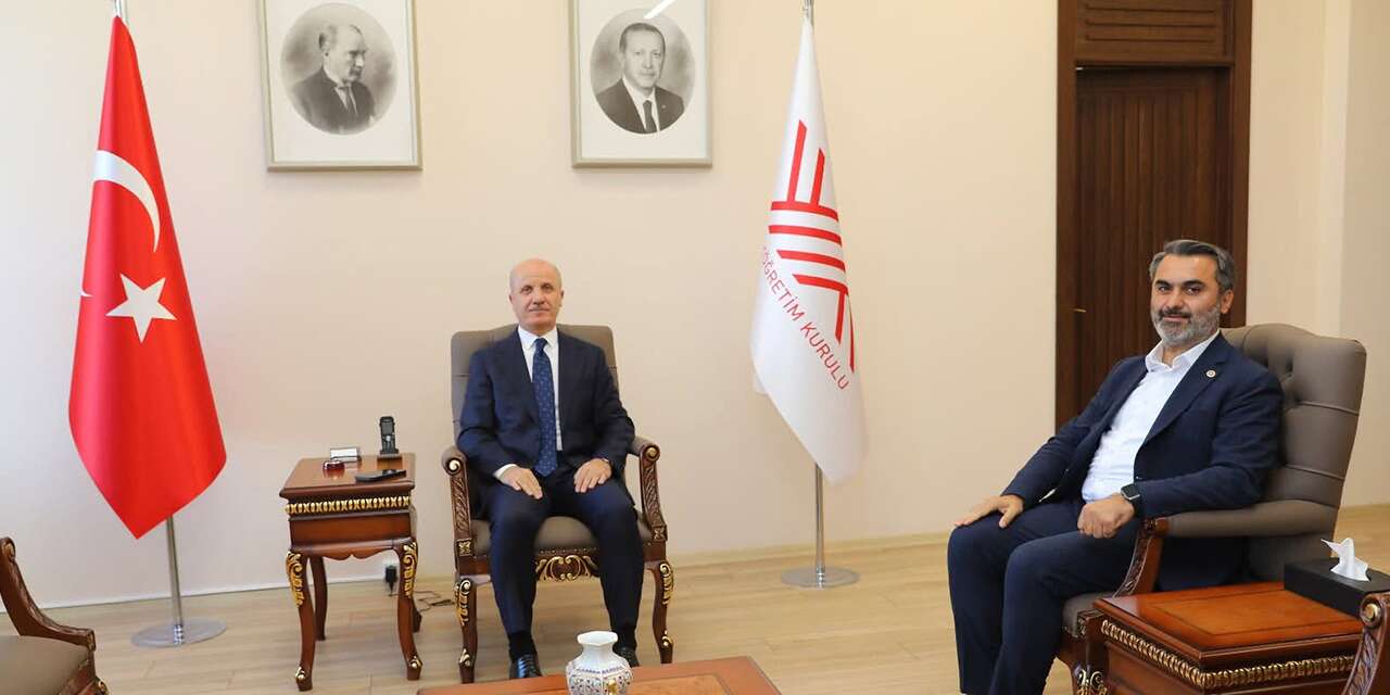 AK Parti Kırıkkale Milletvekili Mustafa Kaplan’dan YÖK Başkanı Erol Özvar’a ziyaret