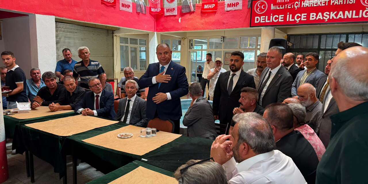 MHP Kırıkkale Milletvekili Halil Öztürk Delice’de muhtarlarla buluştu