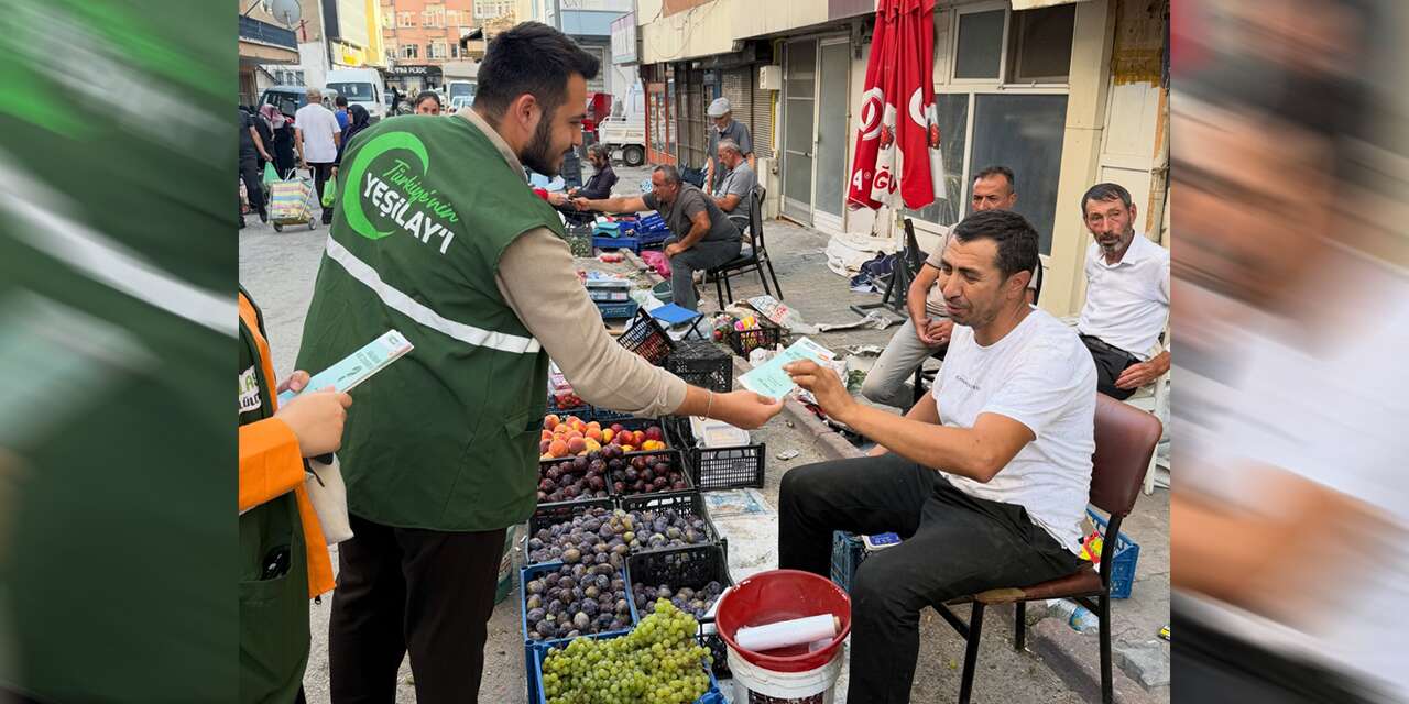 Semt pazarında bağımlılık farkındalığı